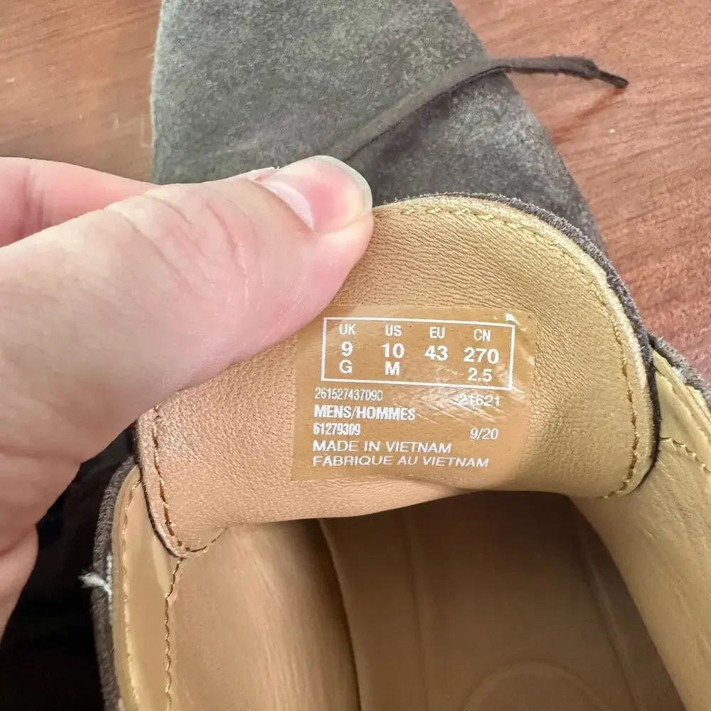 Clarks Originals Men's US 10 10M EU 43 Brown Suede Leather Lace Up Chukka Boots